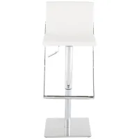 Swing Adjustable Stool in WHITE by Nuevo