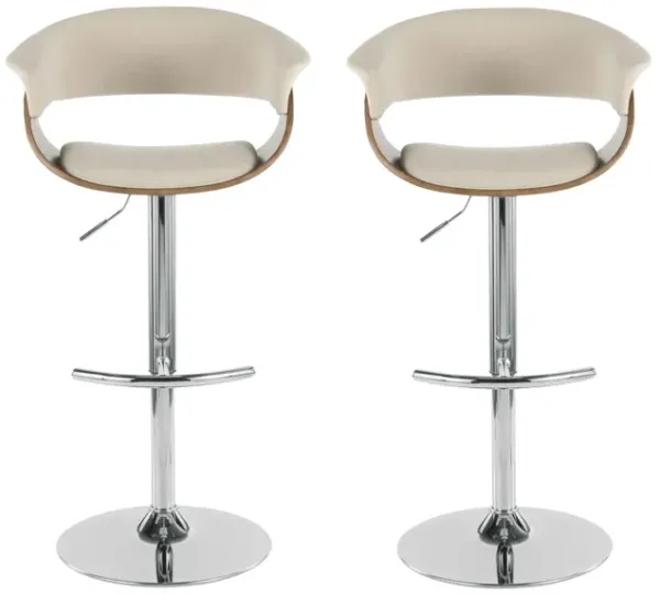 Vintage Mod Adjustable Bar Stool- Set of 2
