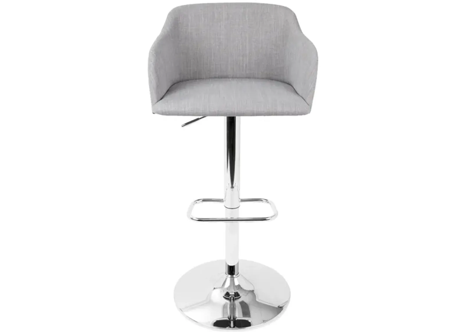 Daniella Barstool in Light Grey by Lumisource