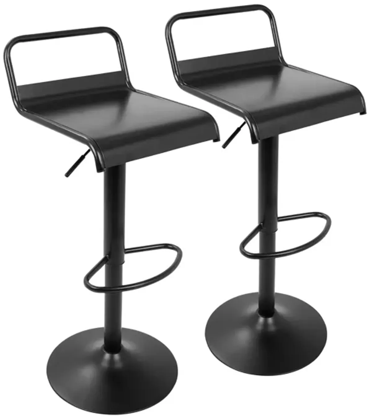 Emery Barstools: Set of 2 in Black by Lumisource