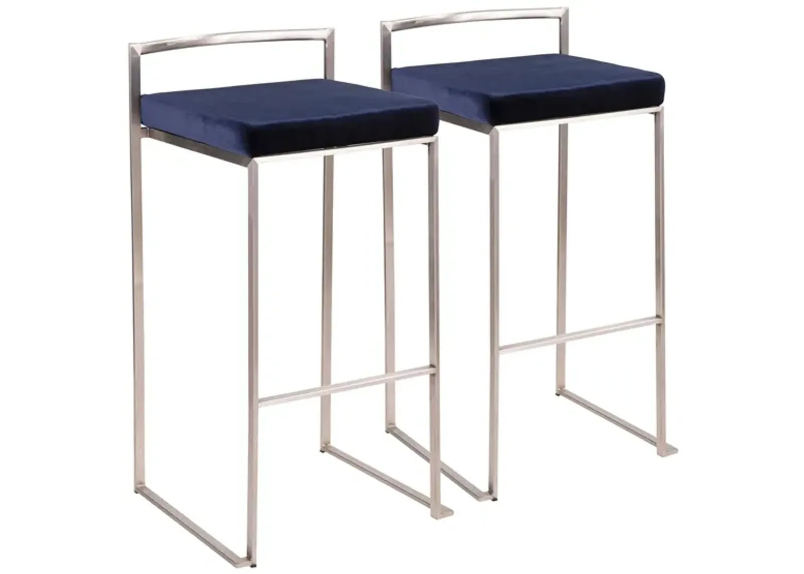 Fuji Barstools: Set of 2 in Blue by Lumisource