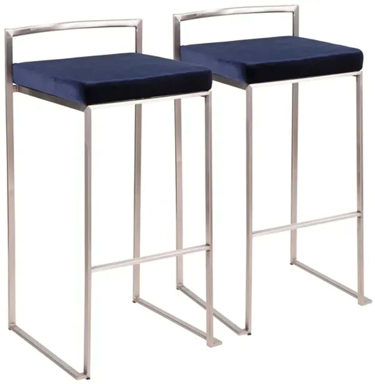 Fuji Barstools: Set of 2 in Blue by Lumisource