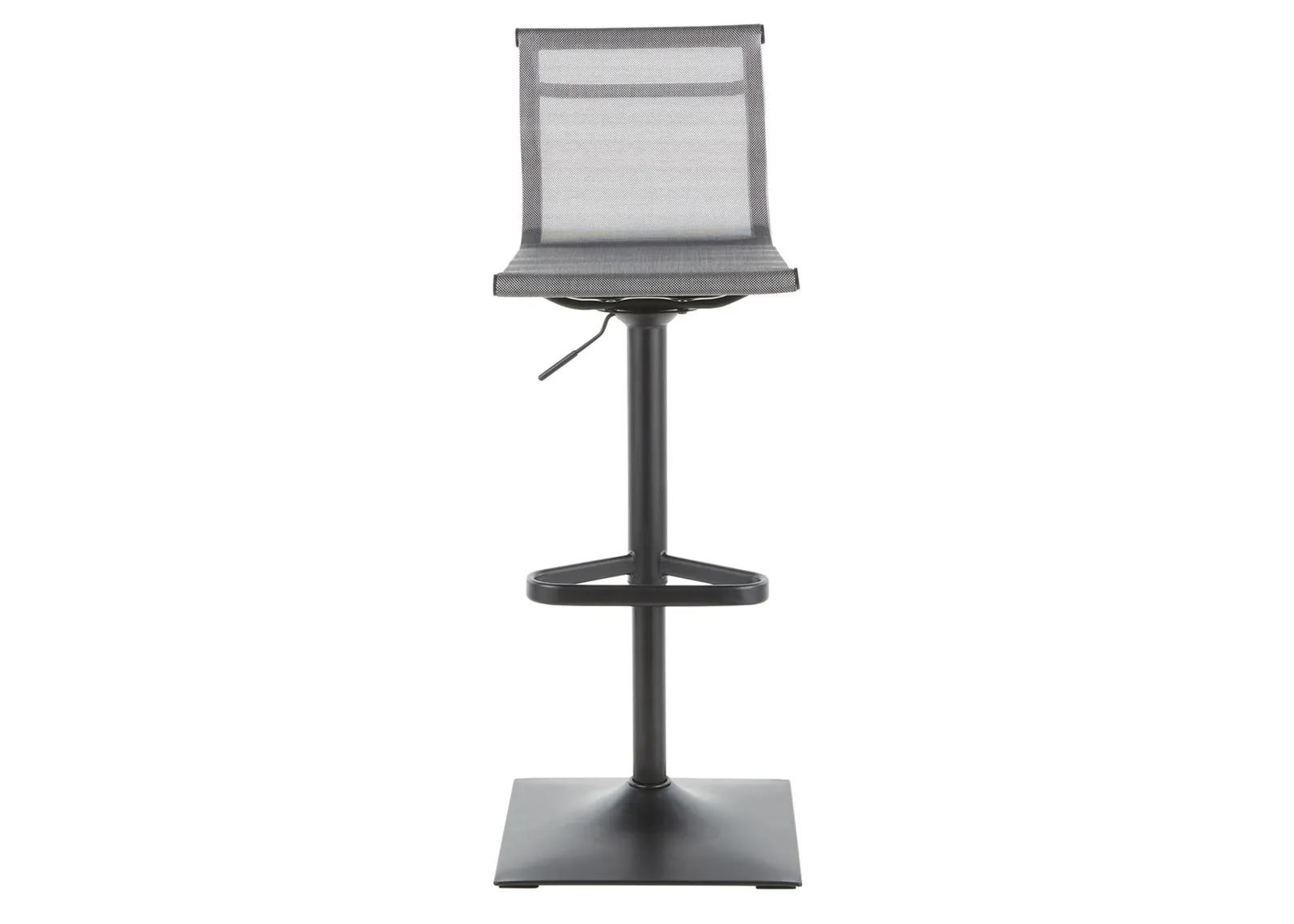 Mirage Barstool in Black, Silver by Lumisource