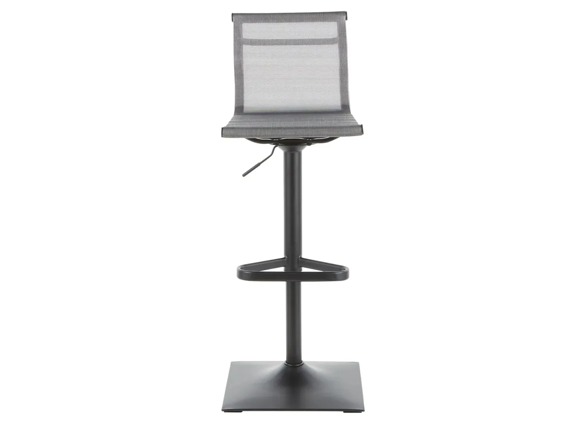 Mirage Barstool in Black, Silver by Lumisource