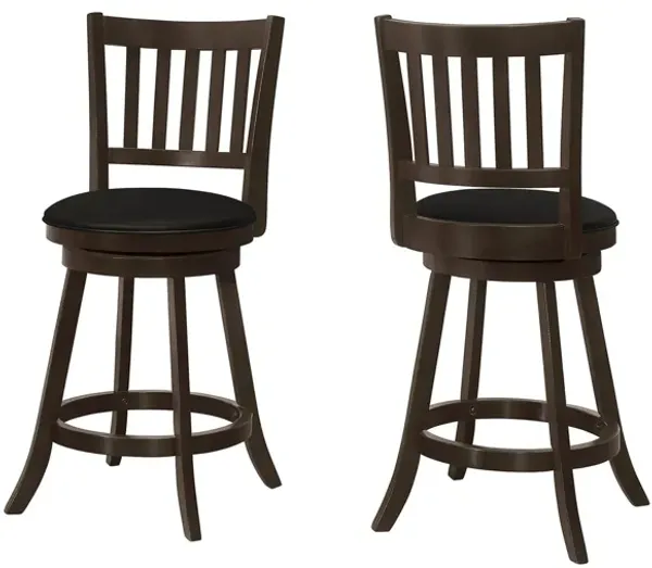 Monarch Slat Back Barstool - Set Of 2