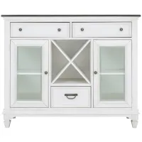 Shelby Buffet w/ Wine Storage in White / Gray by Liberty Furniture