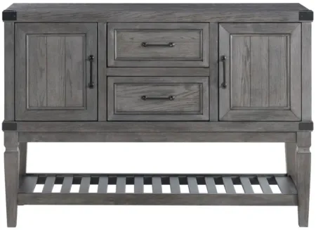 Foundry Server in Brushed Pewter by Intercon