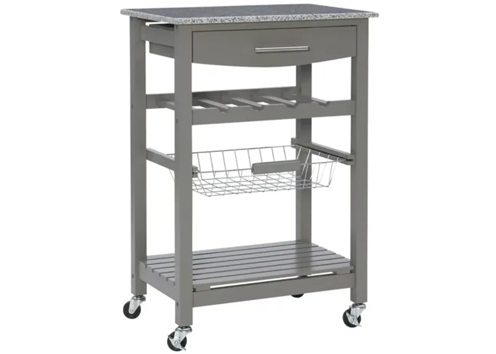 Ripley Kitchen Island in Gray by Linon Home Decor