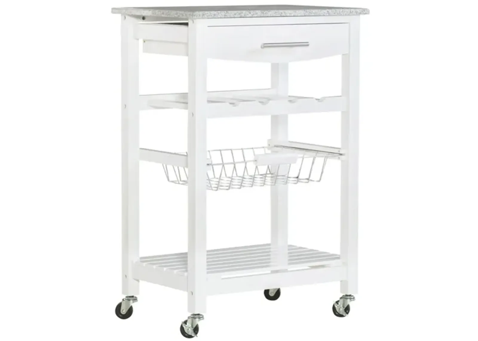 Ripley Kitchen Island in White by Linon Home Decor