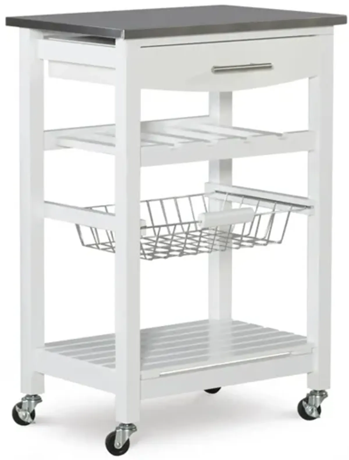 Ripley Kitchen Island in White by Linon Home Decor