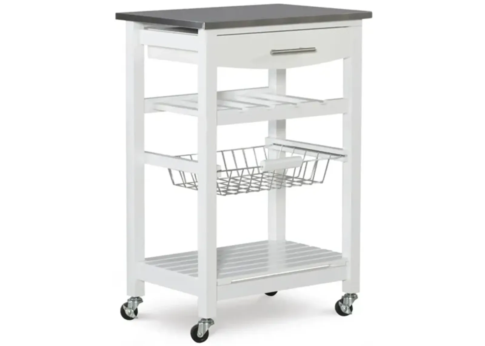 Ripley Kitchen Island in White by Linon Home Decor