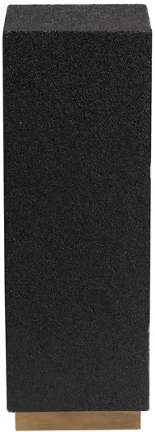 Lava Stone Metal Base Pedestal