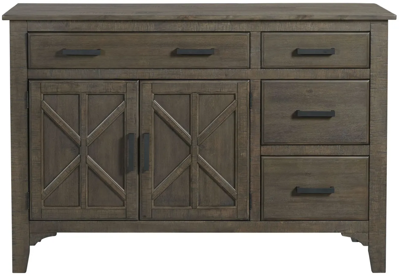 Sullivan Server in Brushed Charcoal by Intercon