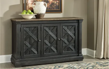 Vail Server in Black/Gray by Ashley Furniture