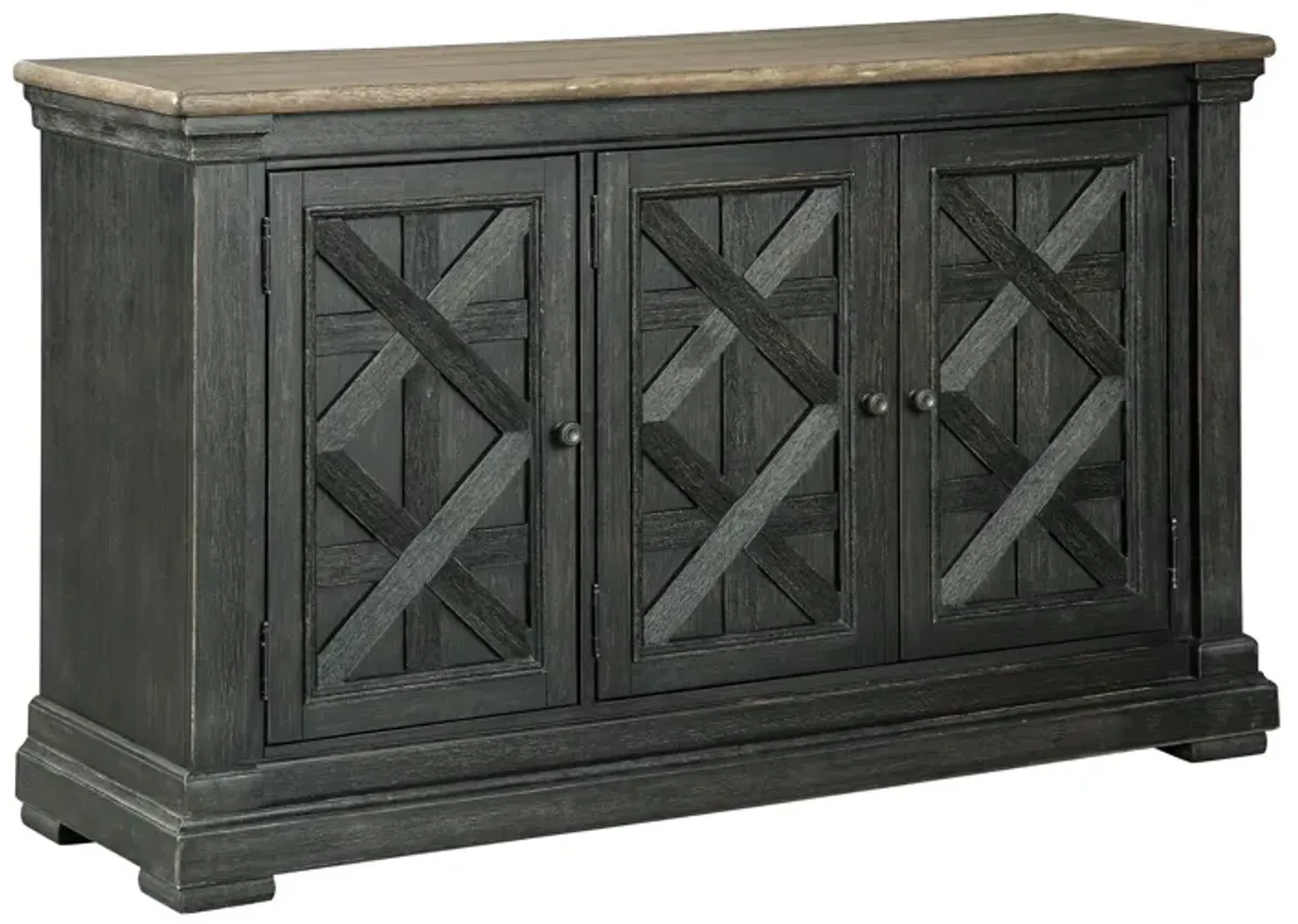 Vail Server in Black/Gray by Ashley Furniture