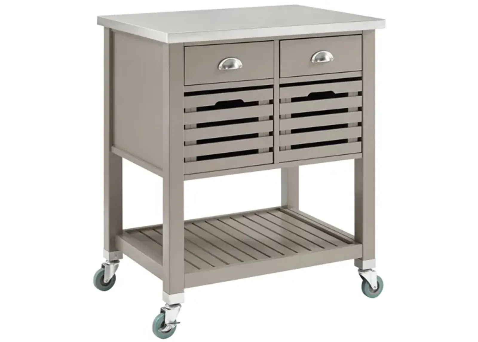 Robbin Kitchen Cart in Gray by Linon Home Decor