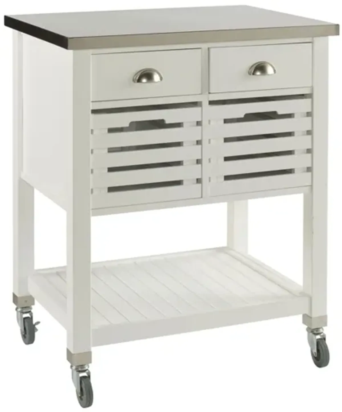 Robbin Kitchen Cart in White by Linon Home Decor