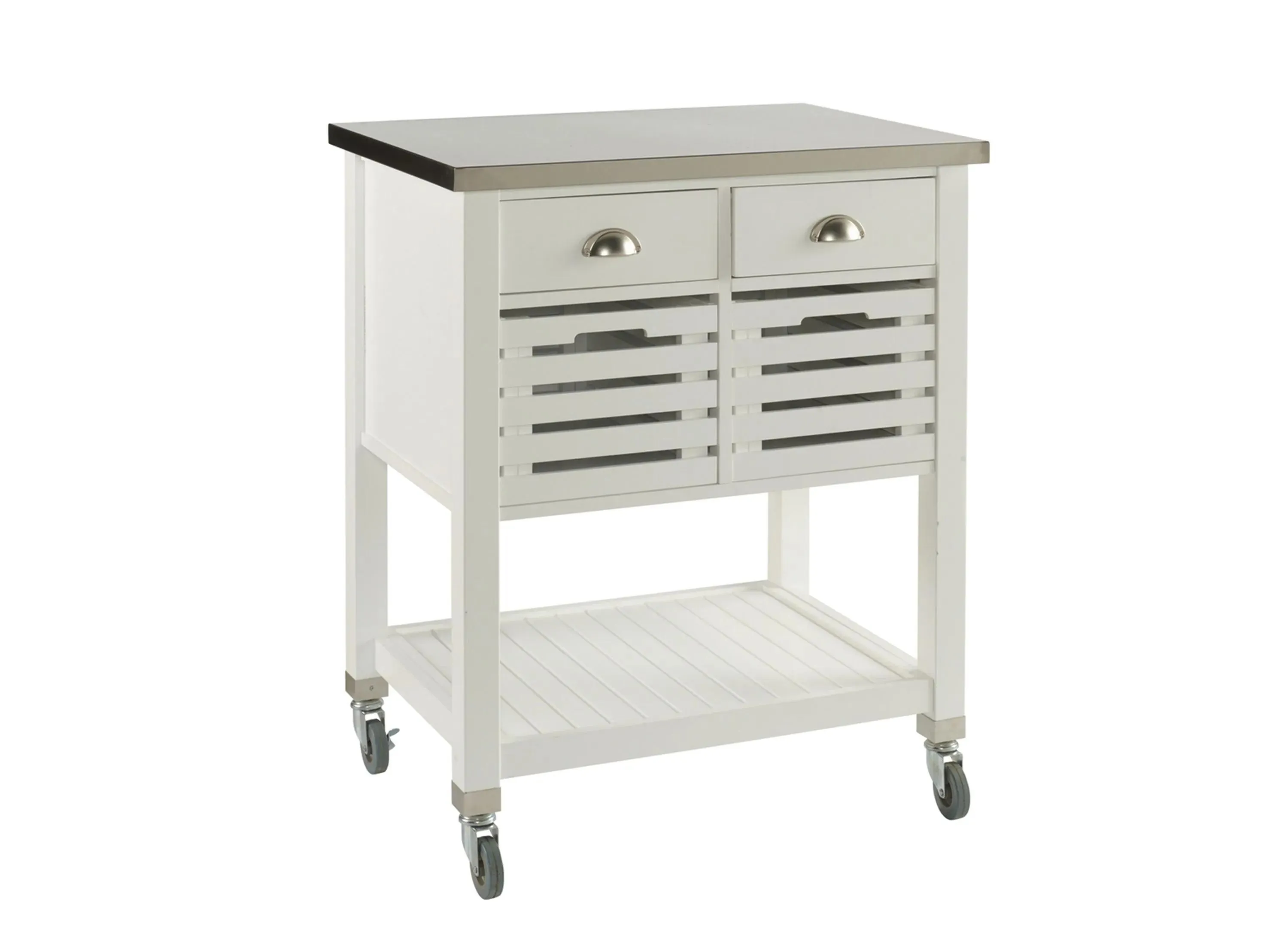 Robbin Kitchen Cart in White by Linon Home Decor