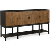 Kateri Sideboard in Hazelnut w/Ebony Exteriors by Legacy Classic Furniture