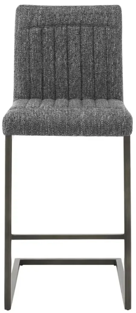 Ronan Fabric Counter Stool in Blazer Dark Gray by New Pacific Direct