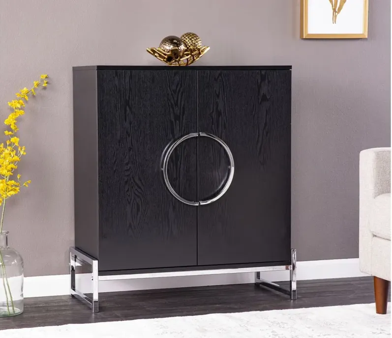 Southborough Bar Cabinet in Black by SEI Furniture