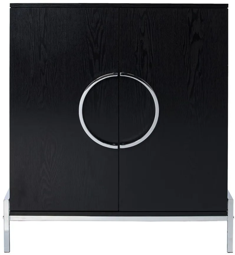 Southborough Bar Cabinet in Black by SEI Furniture