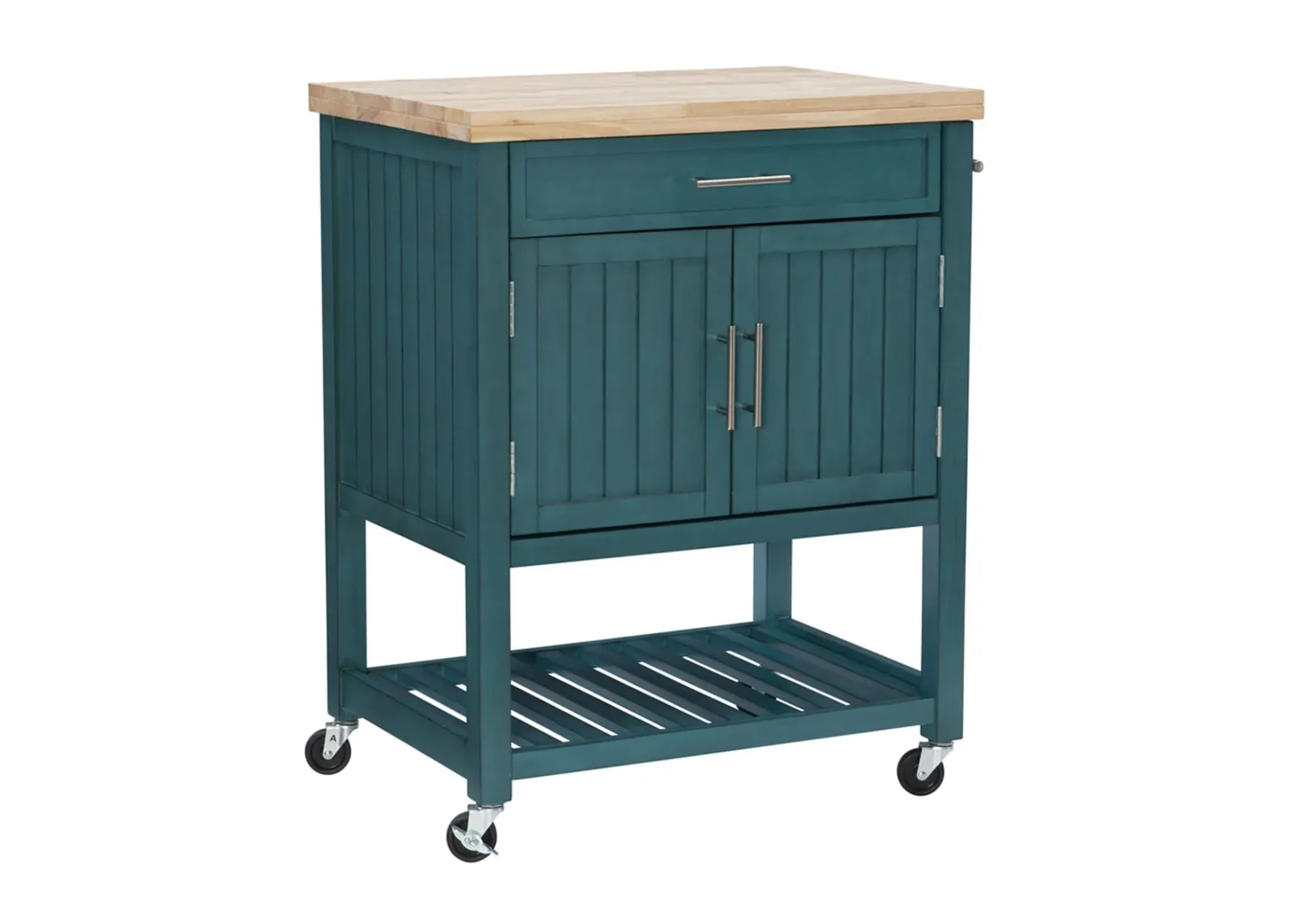 Nellie Kitchen Cart in Blue by Linon Home Decor