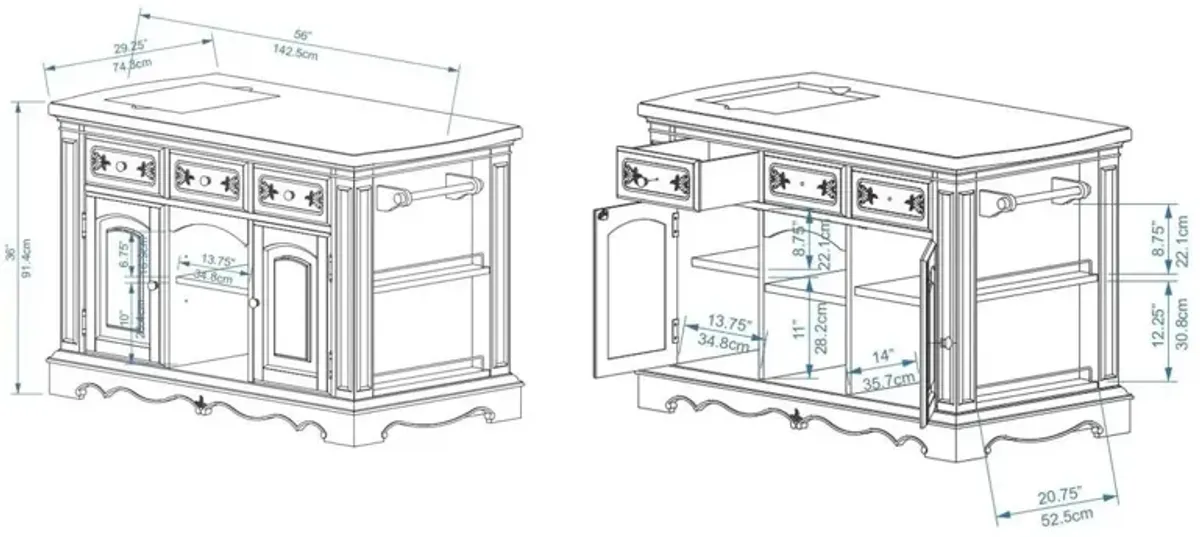 Pennfield Kitchen Island