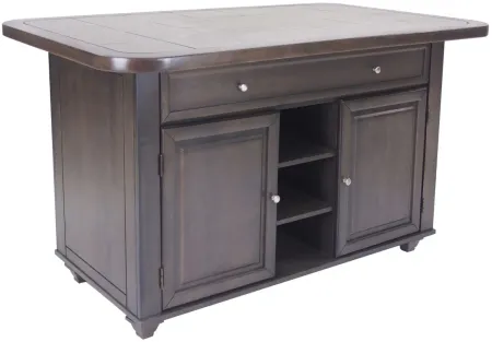 Shades of Gray Kitchen Island in Weathered Grey by Sunset Trading