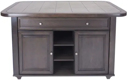Shades of Gray Kitchen Island in Weathered Grey by Sunset Trading