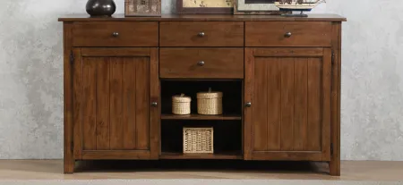 Amish Brook Sideboard Server in Amish Brown by Sunset Trading