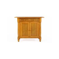 Oak Selections Kitchen Island with Drop Leaf Top in Light oak finish by Sunset Trading