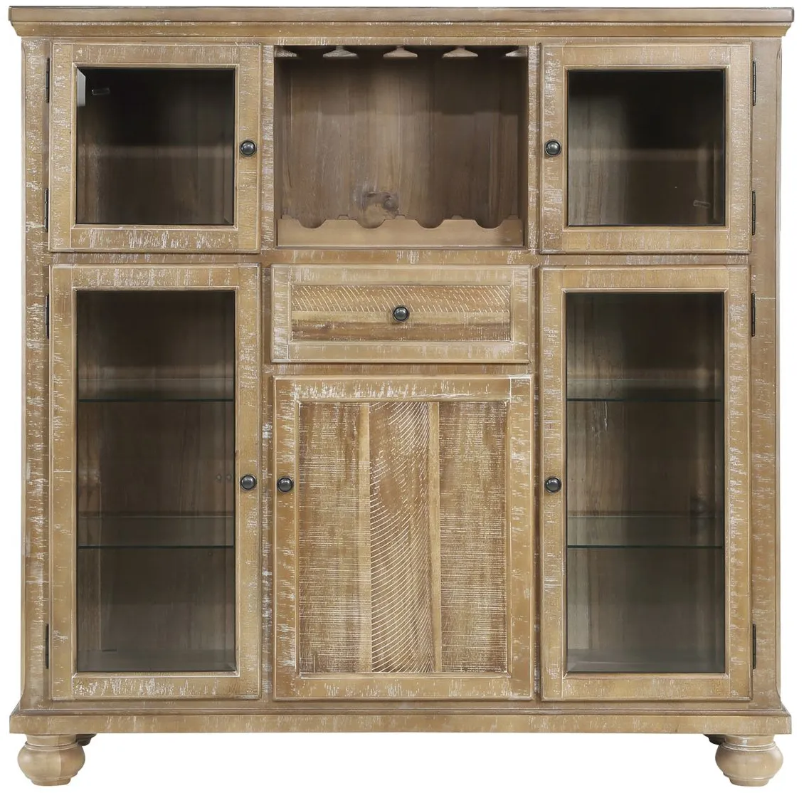 Counsil Curio Cabinet in Wheat by Homelegance