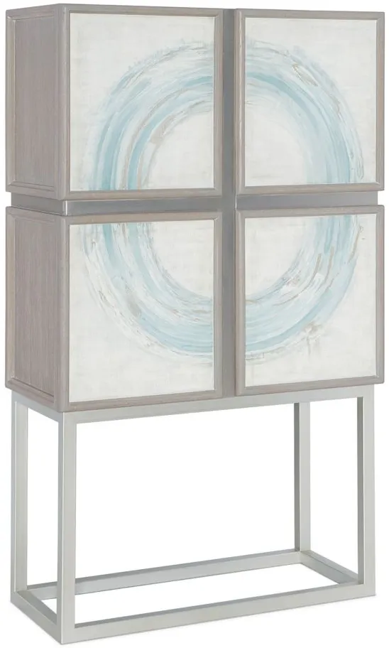 Melange Bar Cabinet in Light Gray by Hooker Furniture