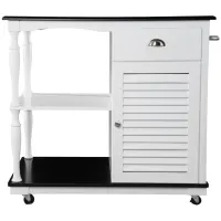 Hale Kitchen Cart in White by SEI Furniture