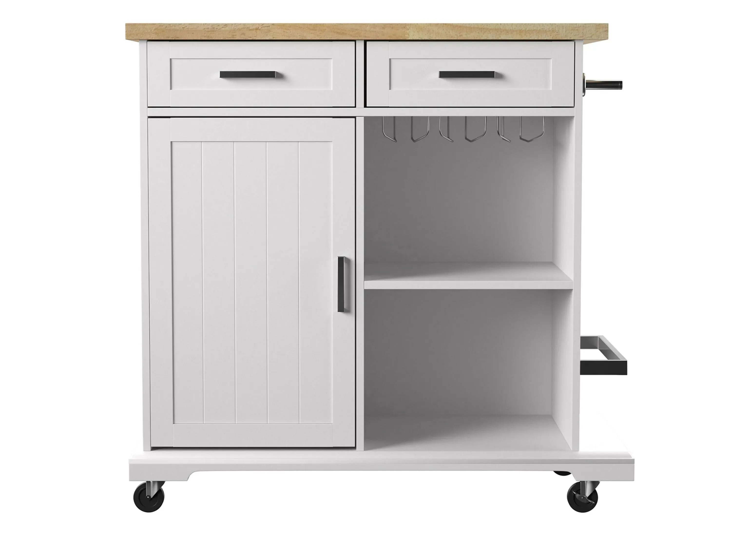 Brielle Kitchen Island in White by SEI Furniture