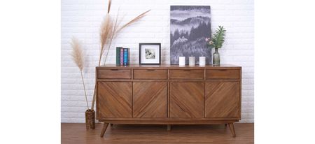 Piero Chevron Buffet in Monterey Brown by New Pacific Direct