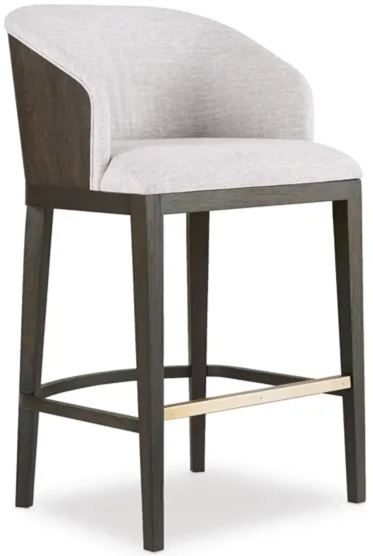 Curata Upholstered Barstool in Dark Gray by Hooker Furniture