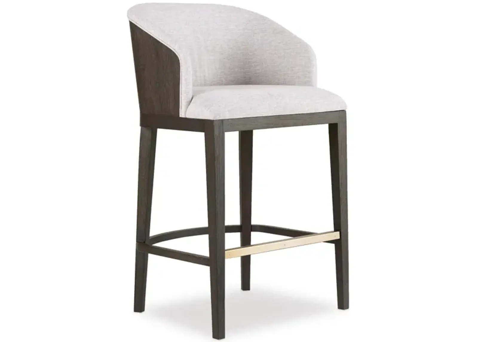 Curata Upholstered Barstool in Dark Gray by Hooker Furniture