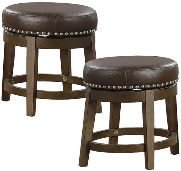 Whitby 18" Round Swivel Stool (Set of 2)