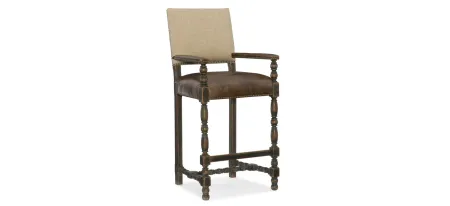 Comfort Barstool in Tan by Hooker Furniture