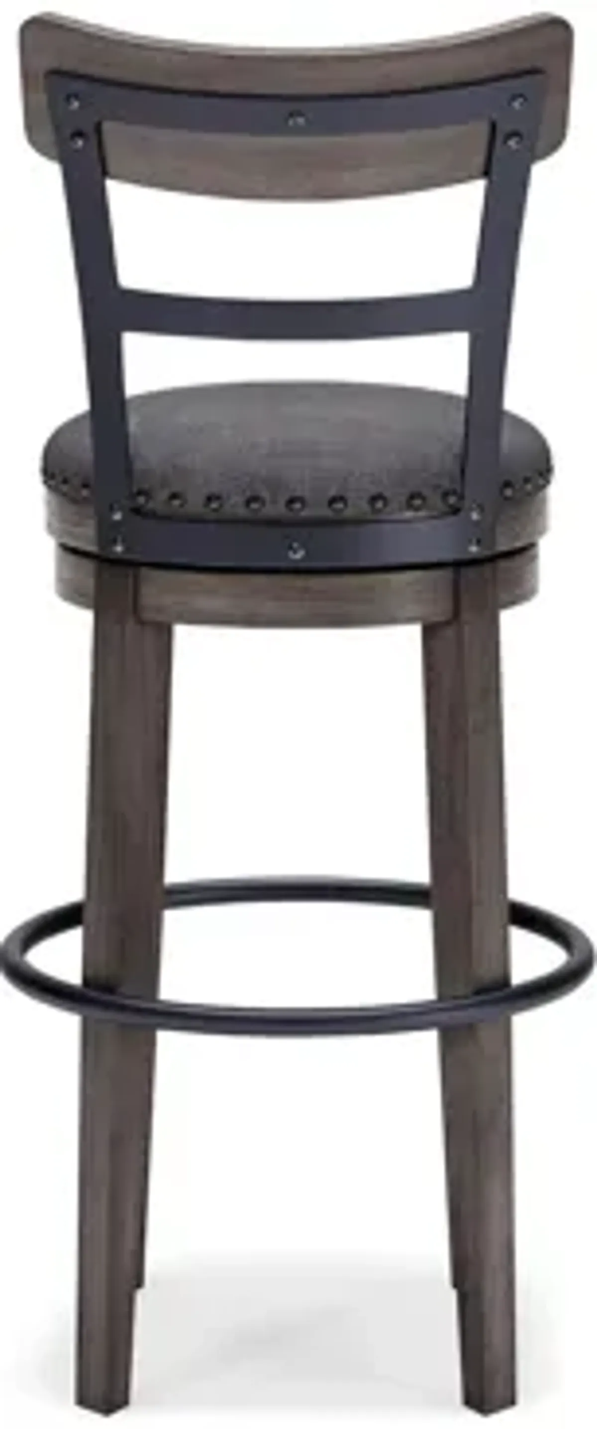 Nash Bar-Height Upholstered Swivel Stool