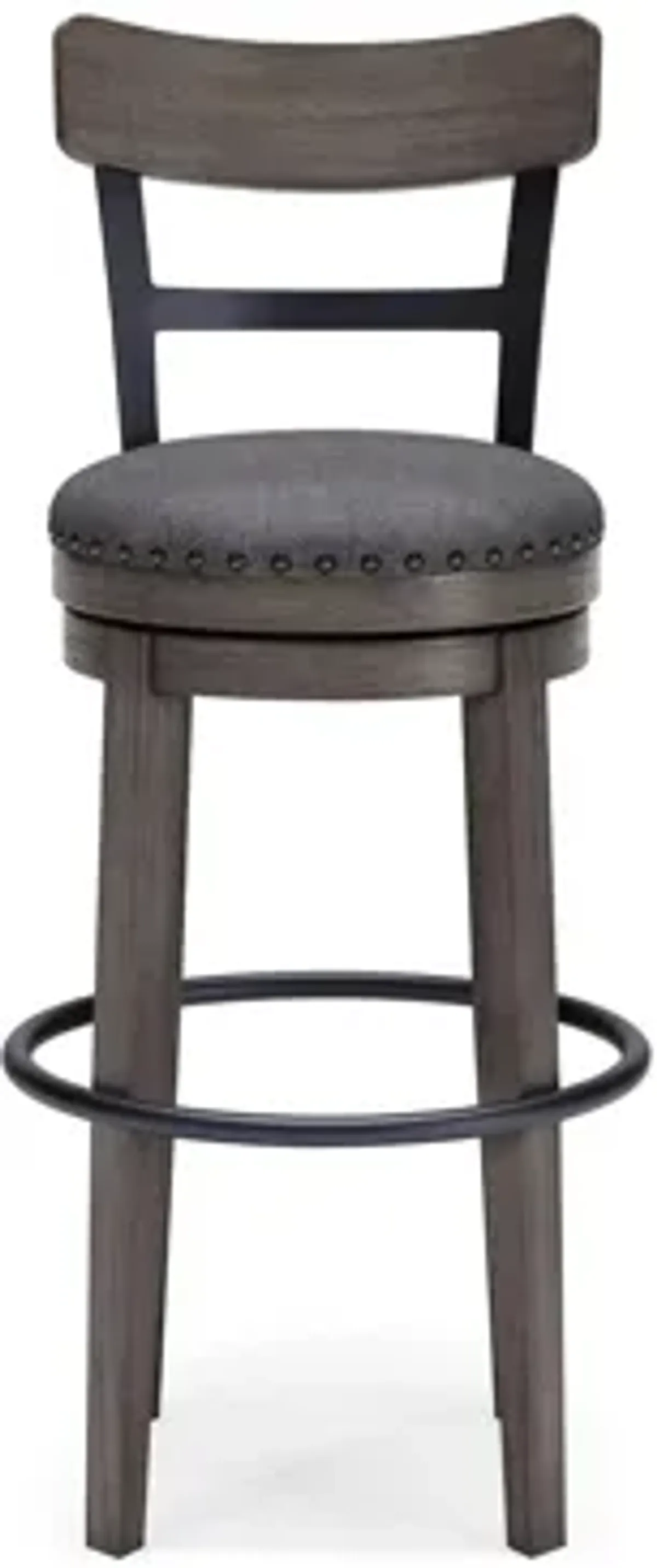 Nash Bar-Height Upholstered Swivel Stool