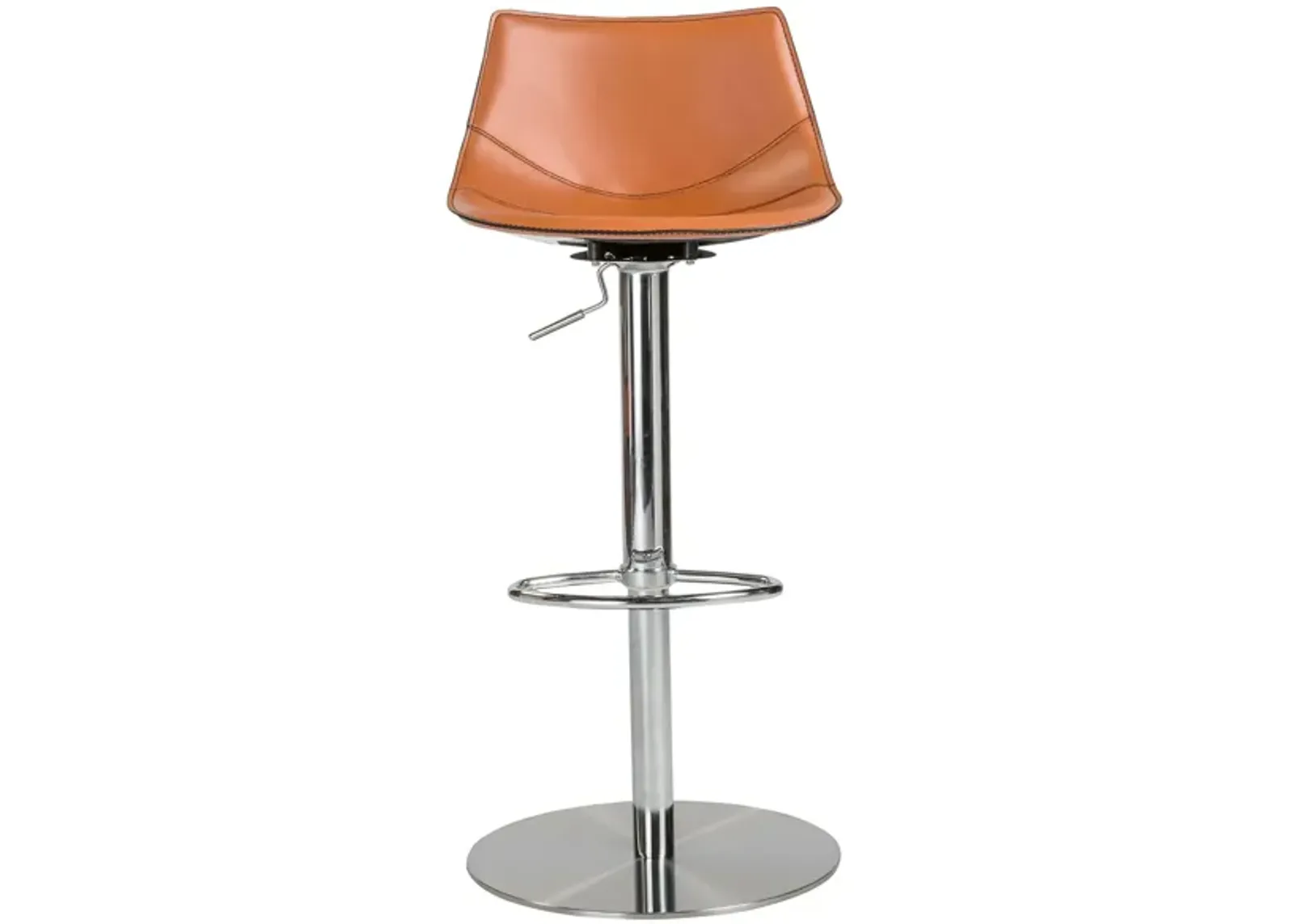 Rudy Adjustable Stool in Cognac by EuroStyle