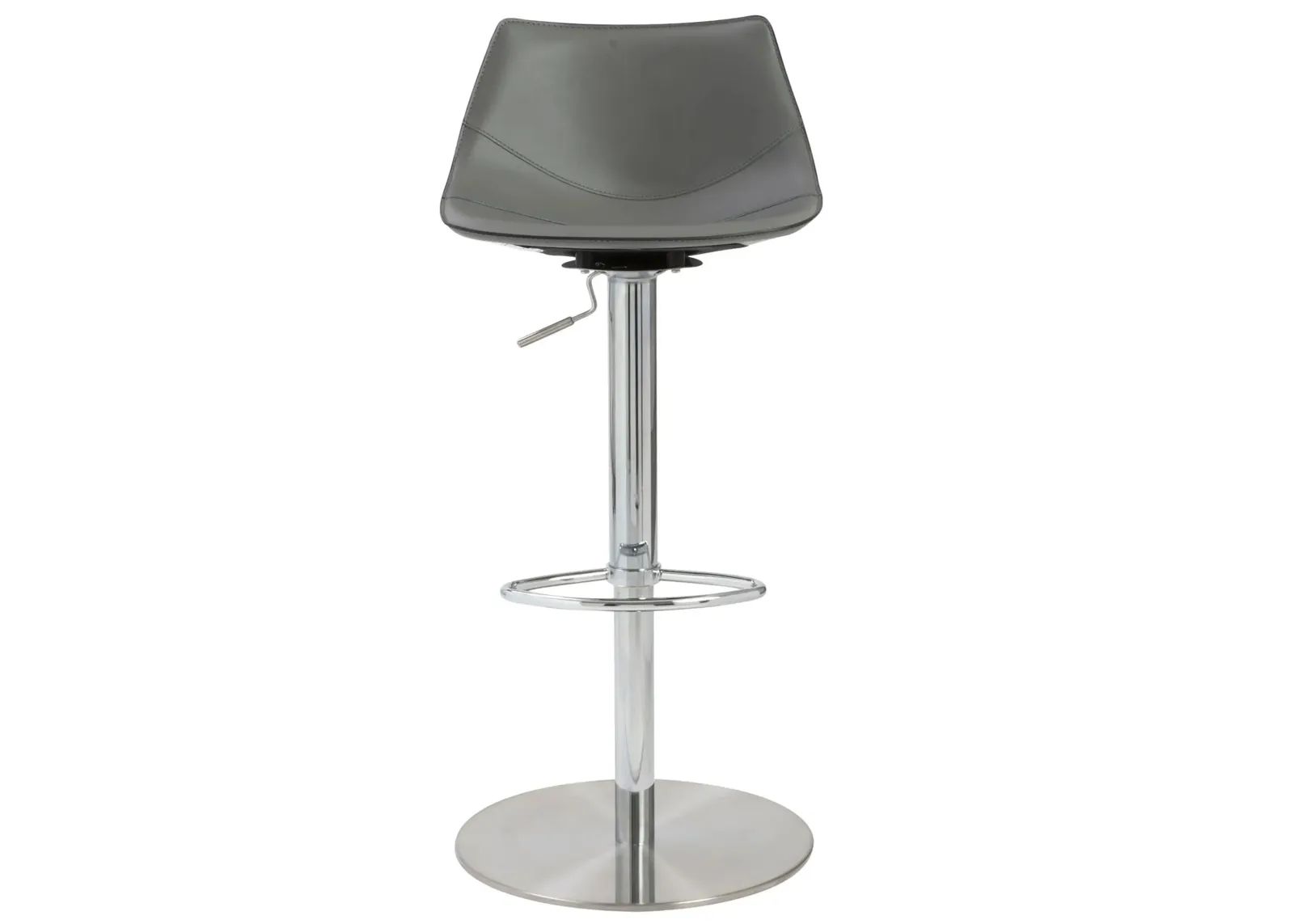 Rudy Adjustable Stool in Gray by EuroStyle