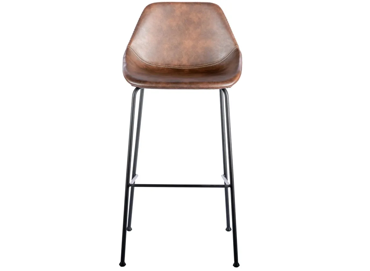 Corinna Bar Stool -Set of 2 in Brown by EuroStyle