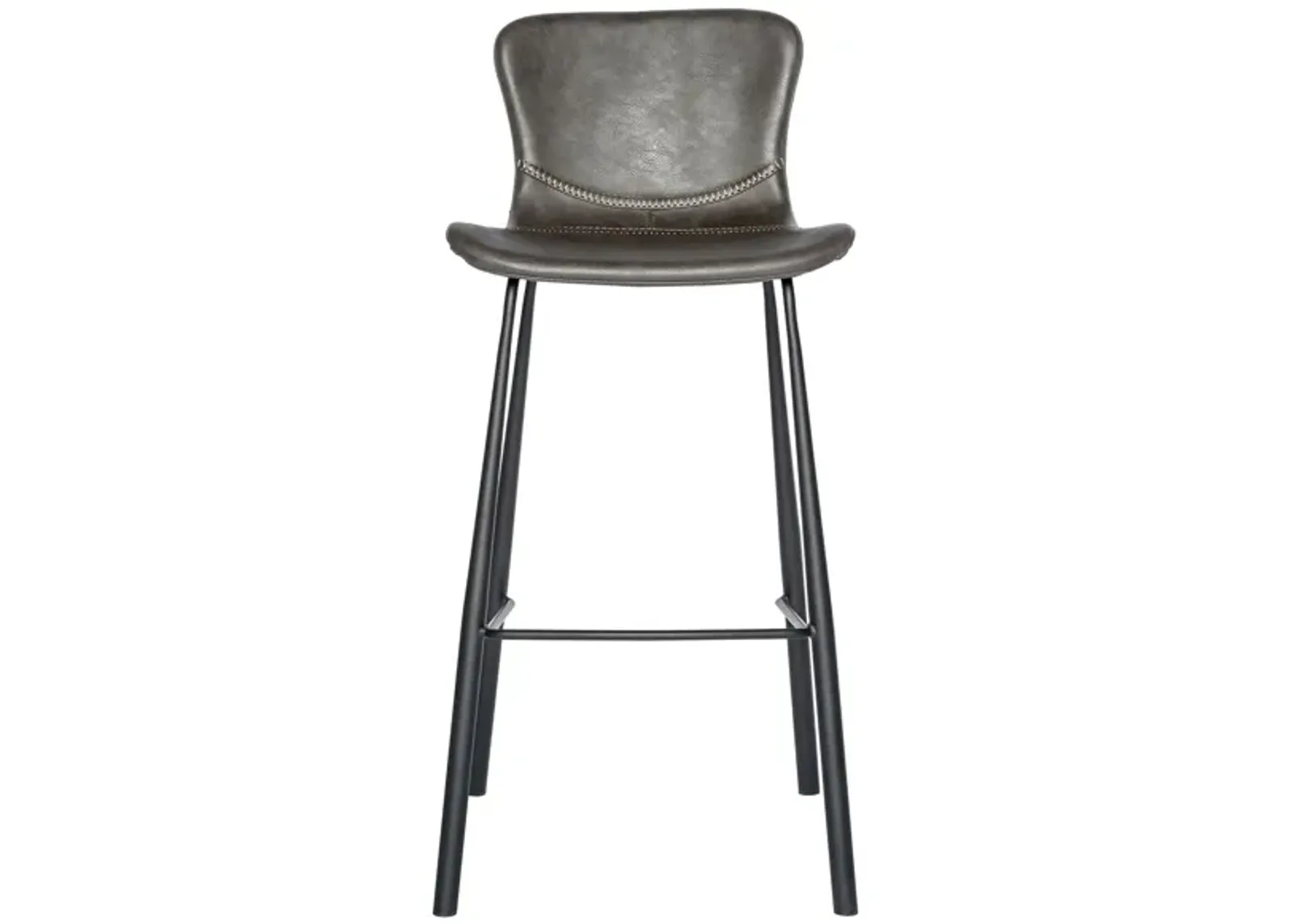 Melody Bar Stool -Set of 2 in Dark Gray by EuroStyle