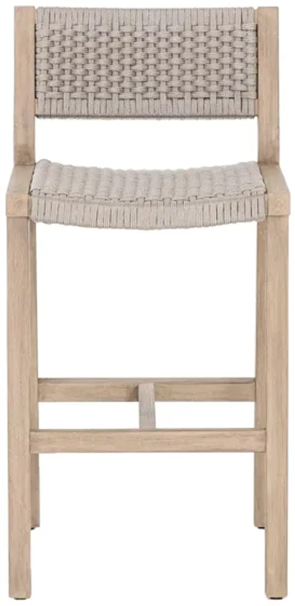 Delano Outdoor Counter Stool in Gray Rope by Four Hands