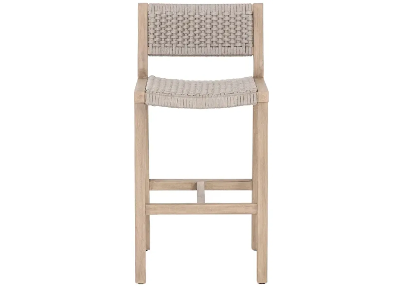 Delano Outdoor Counter Stool in Gray Rope by Four Hands