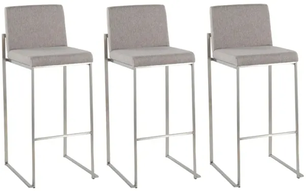 Fuji High Back Barstool- Set of 3